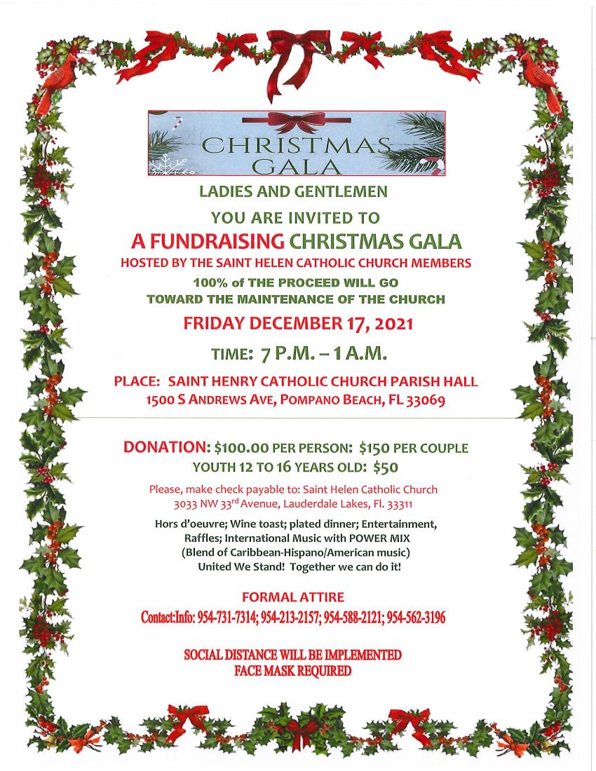 Christmas Gala flyer 2021